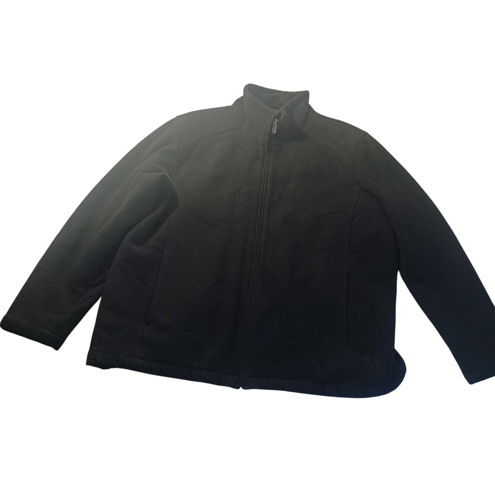 Perry Ellis‎ Portfolio Wool Cashmere Stand Collar Zip Jacket XL Quiet Luxury